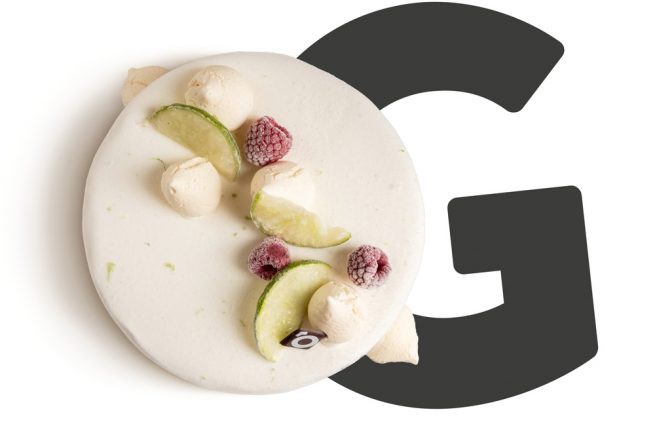 Vacherin citron vert framboise